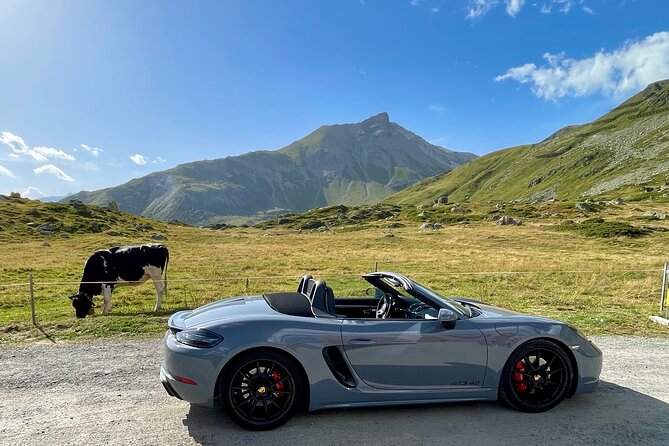 6-Day Drive 9 Swiss Passes, Glacier Express Route +Stelvio, Italy - Day 3: Oberalp Pass and the Glacier Express-style viewpoint run