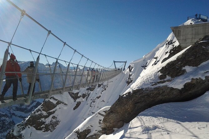 Alpine Majesty:Exclusive Private Tour to Mount Titlis from Luzern - Cliff Walk and Ice-Flyer: where the thrill meets the clock