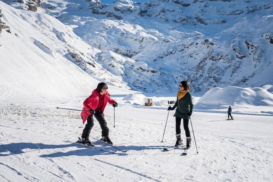 From Zurich: Mount Titlis Daytrip & first time Ski Adventure - Trübsee Snow Park Start: Tubes First, Then Ski Basics