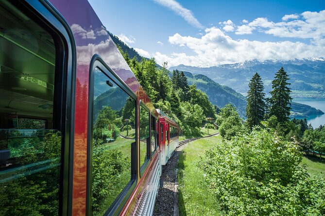 Independent Rigi Tour from Lucerne With Cruise - Up to Rigi Kulm by cogwheel train: the big visual payoff