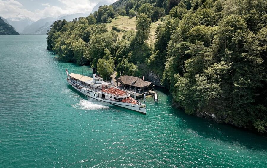 Lucerne: Legends of Lake Lucerne - Steamboat Experience - Stepping onto the Steamship Gallia, fastest in Europe