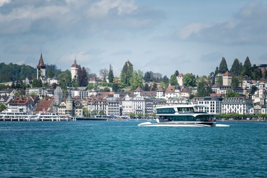 Lucerne: Round-Trip Catamaran Cruise on Lake Lucerne - This Cruise Is Self-Guided: How to Identify What You’re Seeing