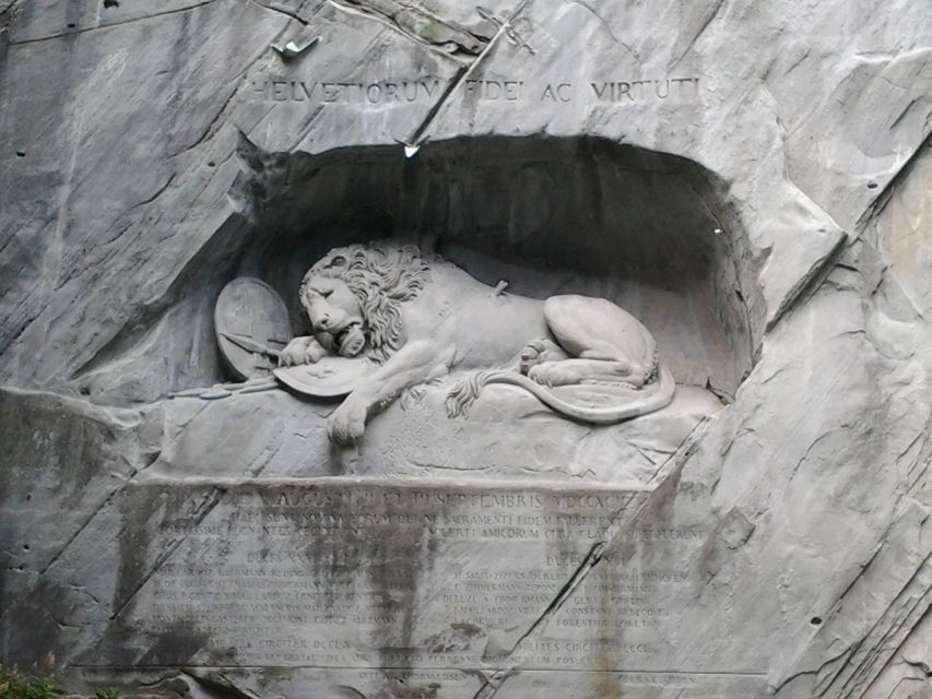 Luzern Elegance: Private City Walk and Panoramic Lake Cruise - The Lion Monument: why that rock-carved detail hits harder