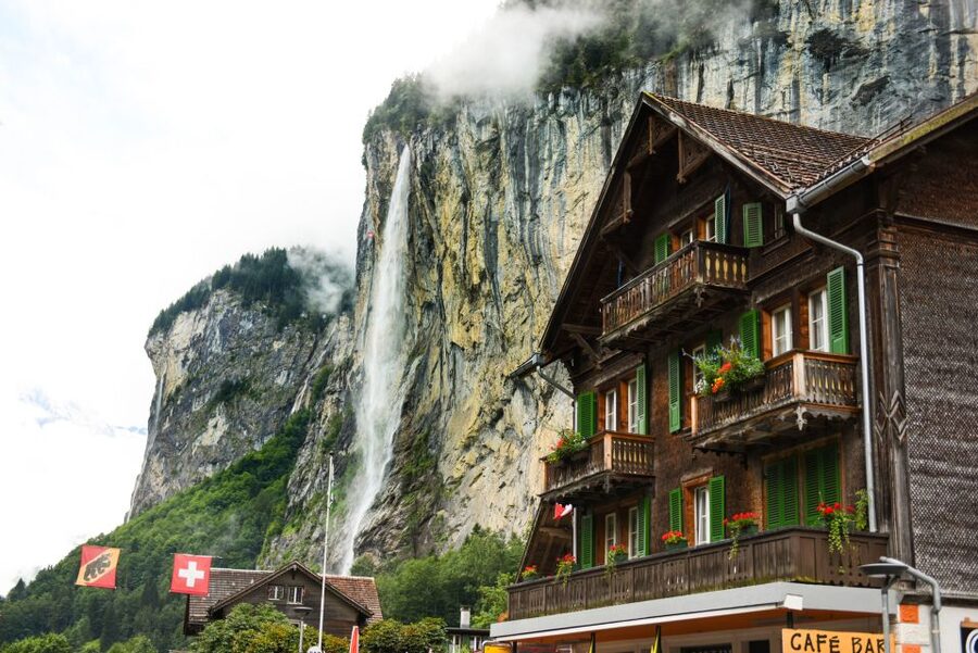 Private Tour from Zurich to Jungfraujoch - The Top of Europe - The clean payoff on the way down: Lauterbrunnen waterfalls