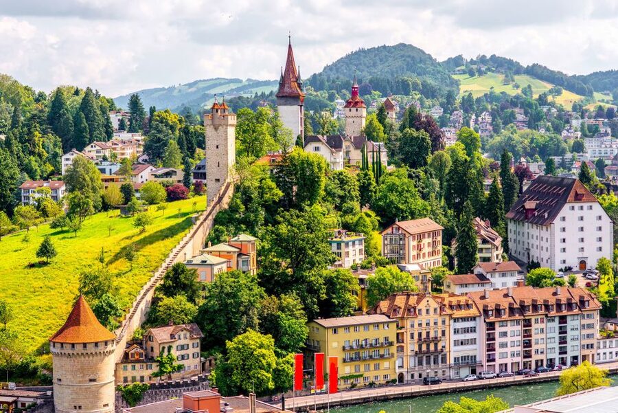 Private Trip from Zurich to Mount Titlis through Lucerne - Riding the Rotair up to Mount Titlis at about 3,000 m