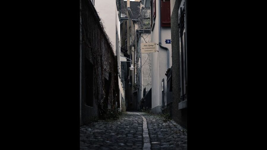 Secret Doors of Zurich Discovery Walk - The medieval tunnel: an almost invisible locked door in plain sight