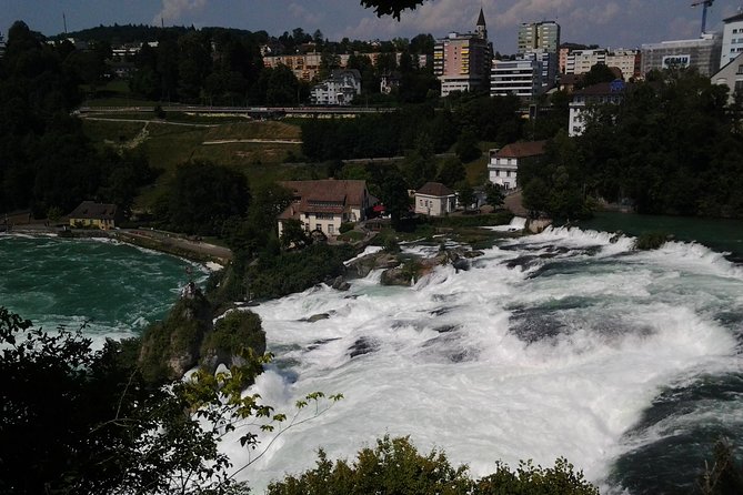 Stein am Rhein and Rhine Waterfalls Day Trip from Zürich - Schloss Laufen and the Belvedere-style trail: where the falls actually hit