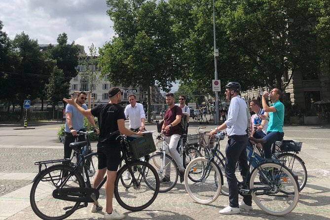 Urban Bike Tour Zurich - The Main Train Station Edge and Josefswiese: New Districts, Soft Green Space