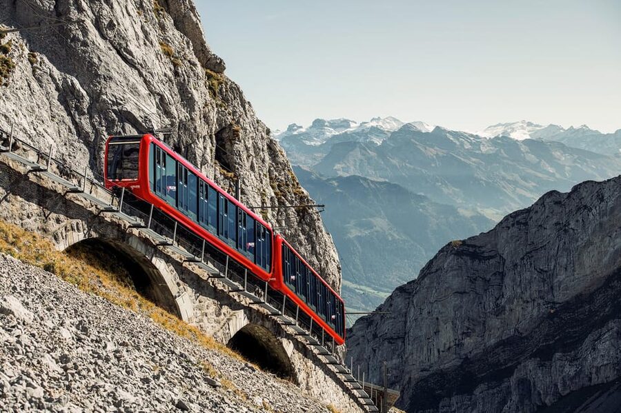 Zurich: Adventure to Lucerne & Pilatus Gold or Silver tour - The Gold route: cogwheel train to Alpnachstad and Lake Lucerne cruise