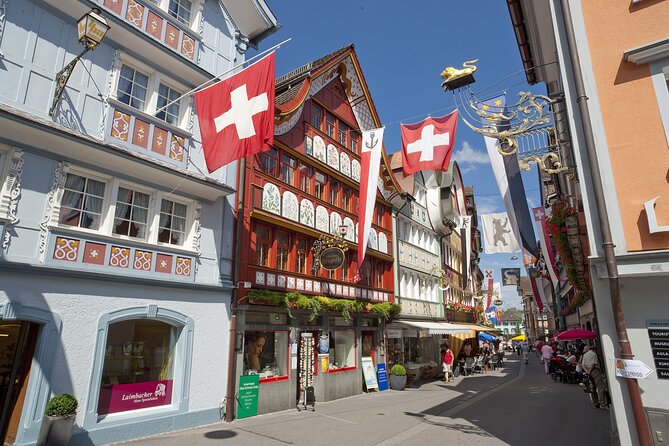 Zurich: Chocolarium and Appenzeller Schaukäserei Tour - A Swiss village break and the St. Gallen cathedral photo window