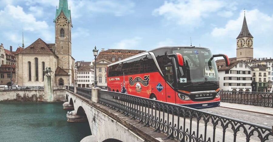 Zurich: City Bus Tour with Audio Guide and Lake Cruise - Old Town by bus: St. Peter, Grossmünster, and Fraumünster at touring speed