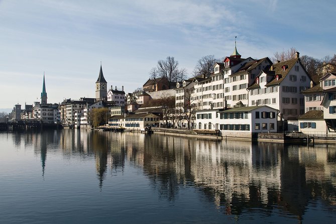 Zurich City Tour with Audio Commentary - Fraumunster Church Exterior and the Iconic Church Cluster