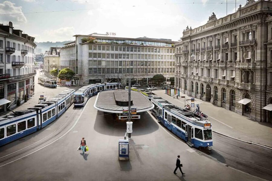 Zurich: Stein am Rhein, Rhine Falls & Lake Boat Cruise - Tram to Bürkliplatz and the Lake Zurich shift